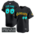 Custom Cleveland Indians Jersey Graffiti 216 Ink Edition Stitched