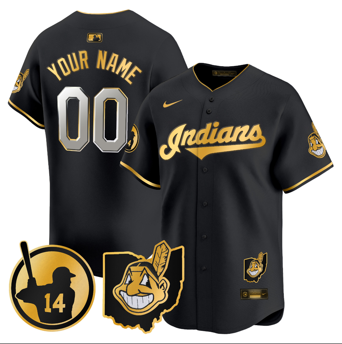 Custom Cleveland Guardians Jersey 2025 Vapor Premier Limited All Stitched