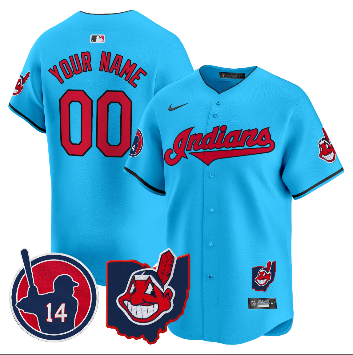 Custom Cleveland Guardians Jersey 2025 Vapor Premier Limited All Stitched