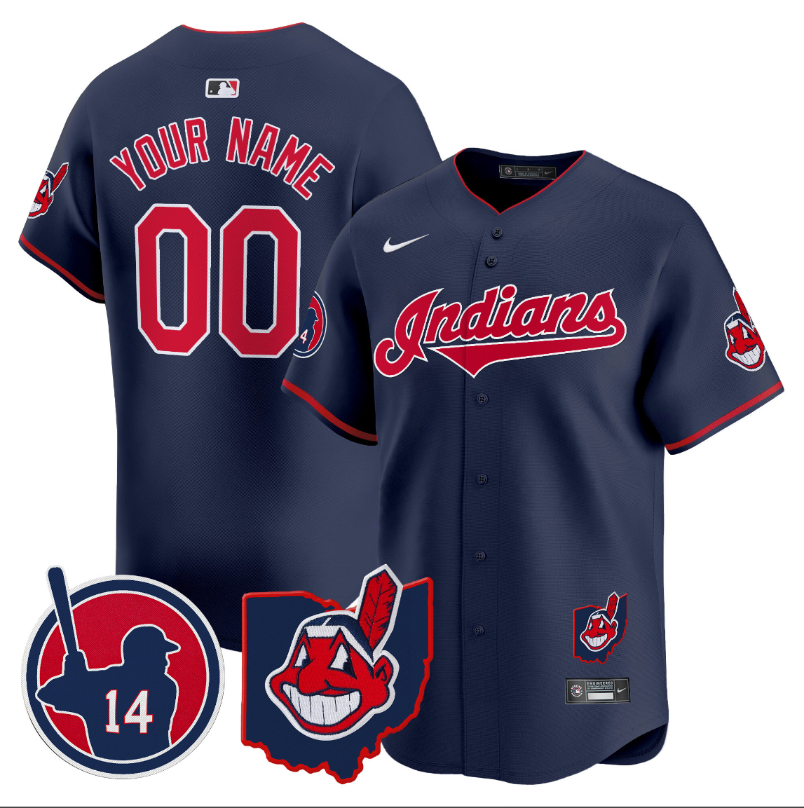 Custom Cleveland Guardians Jersey 2025 Vapor Premier Limited All Stitched