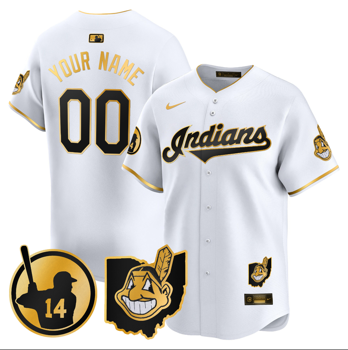 Custom Cleveland Guardians Jersey 2025 Vapor Premier Limited All Stitched