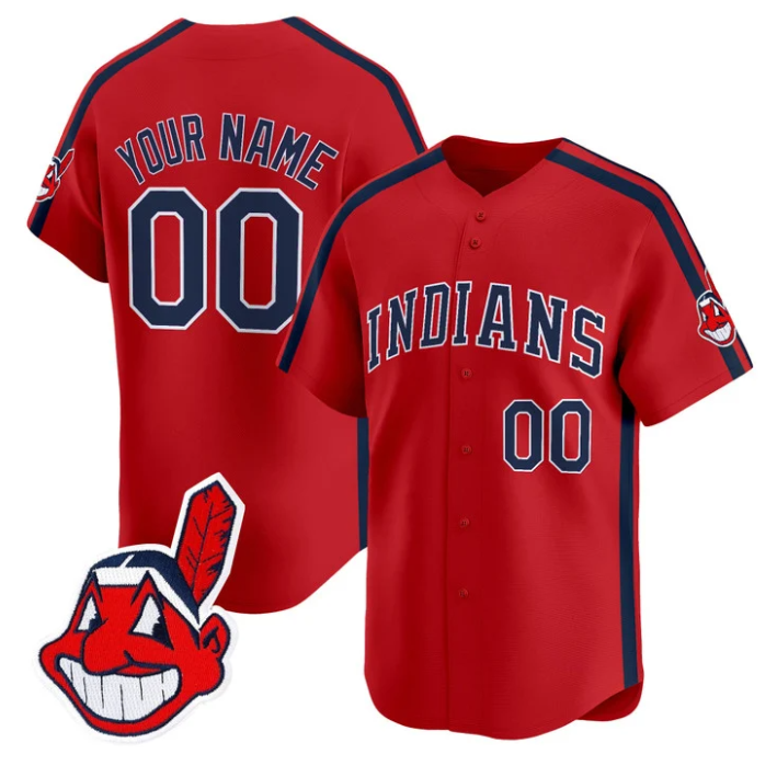 Custom Cleveland Indians Jersey Ricky Wild Thing Vaughn Stitched