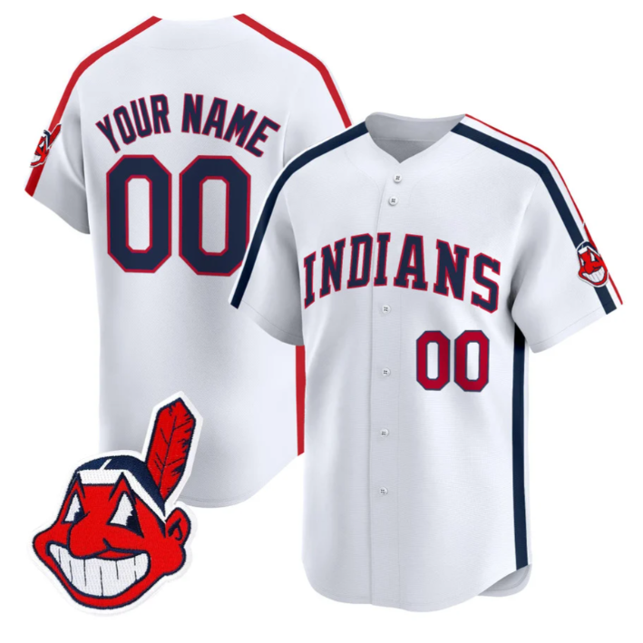 Custom Cleveland Indians Jersey Ricky Wild Thing Vaughn Stitched