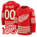 Custom Detroit  Wings Jersey Centennial Season Premium All Stitched