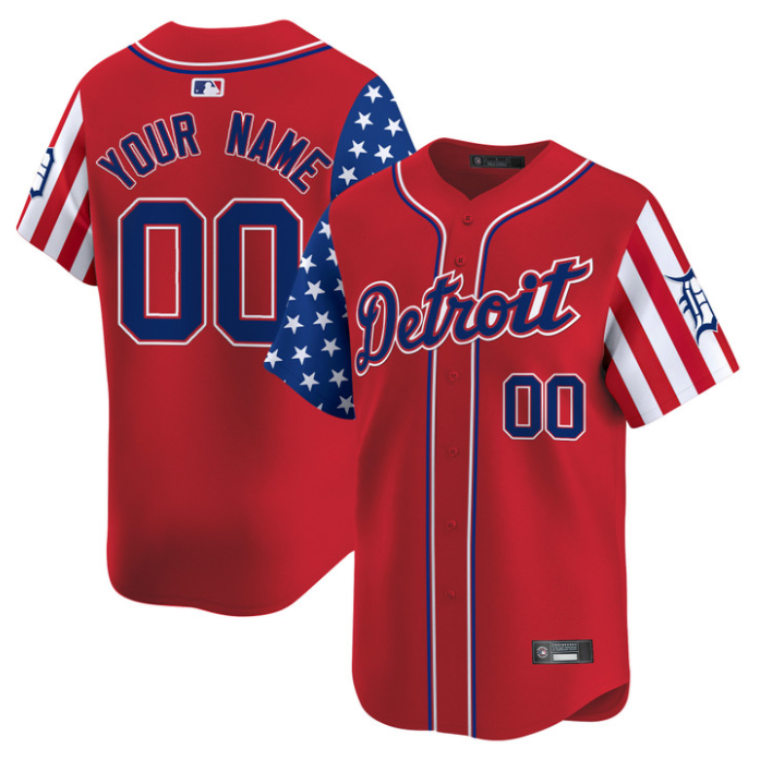 Custom Detroit Tigers Jersey 2025 Memorial Day Vapor Premier Limited Stitched