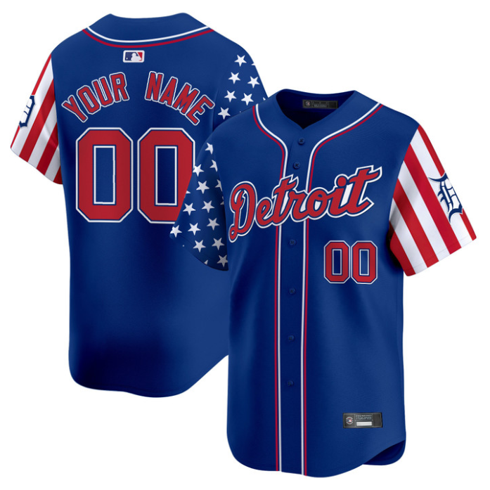 Custom Detroit Tigers Jersey 2025 Memorial Day Vapor Premier Limited Stitched