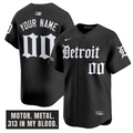 Custom Detroit Tigers Jersey Motor Gothic Edition Vapor Premier Limited Stitched