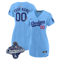 Custom Dodgers Jersey 2025 World Series Champions Baseball Dress Stitched