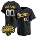 Custom Dodgers Jersey Name, Number 2025 Back-To-Back Champions Stitched