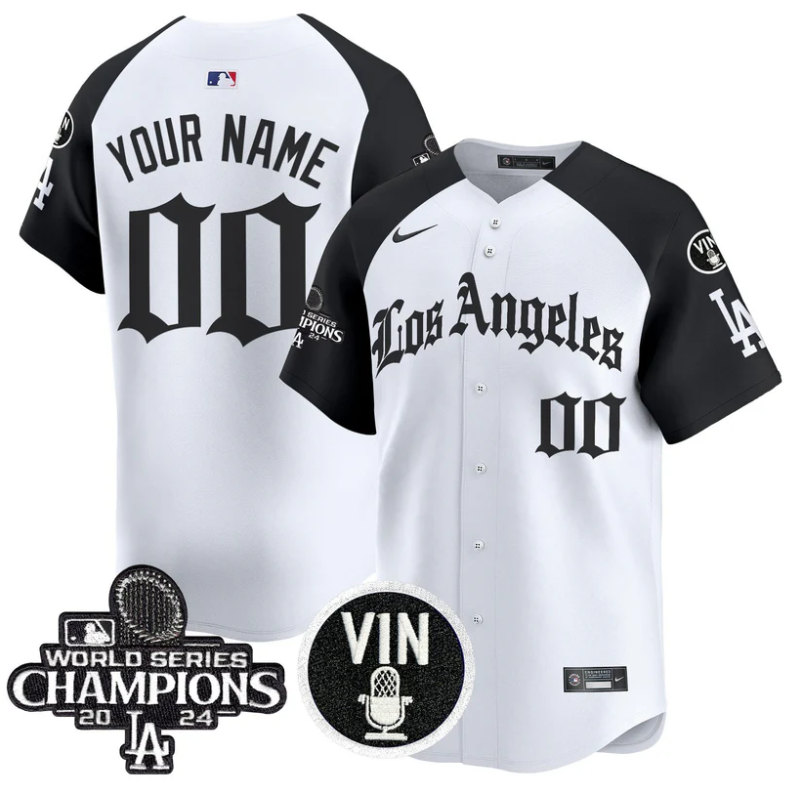 Custom Dodgers Jersey Name, Number 2025 LA Gothic Style Vapor Premier Limited Stitched
