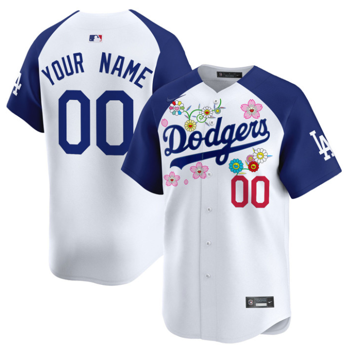 Custom Dodgers Jersey Takashi Murakami 2025 Vapor Premier Limited Stitched