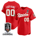 Custom Florida Panthers Baseball Jersey 2025 Stanley Cup Champions
