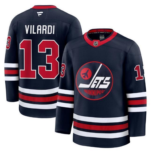 Custom Gabriel Vilardi Jets Jersey - Alternate  All Stitched