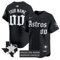 Custom Houston Astros Jersey Gothic Edition Vapor Premier Limited Stitched
