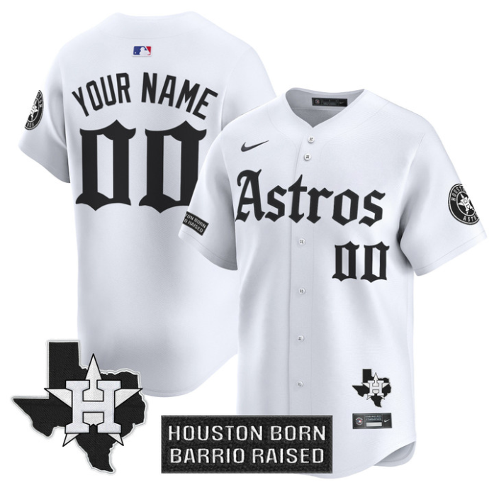 Custom Houston Astros Jersey Gothic Edition Vapor Premier Limited Stitched
