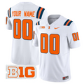 Custom Illinois Fighting Illini Jersey 2025 Vapor Limited Stitched