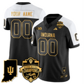 Custom Indiana Hoosiers Jersey Gold 2026 Rose Bowl Champions Stitched