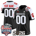 Custom Indiana Hoosiers Jersey Peach Bowl Champions 2026 CFP Finals Stitched