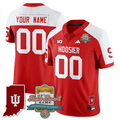 Custom Indiana Hoosiers Jersey Rose Bowl 112th Patch Limited Stitched