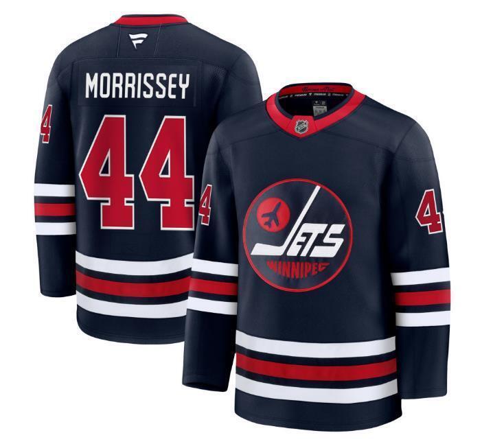 Custom Josh Morrissey Jets Jersey - Alternate   All Stitched