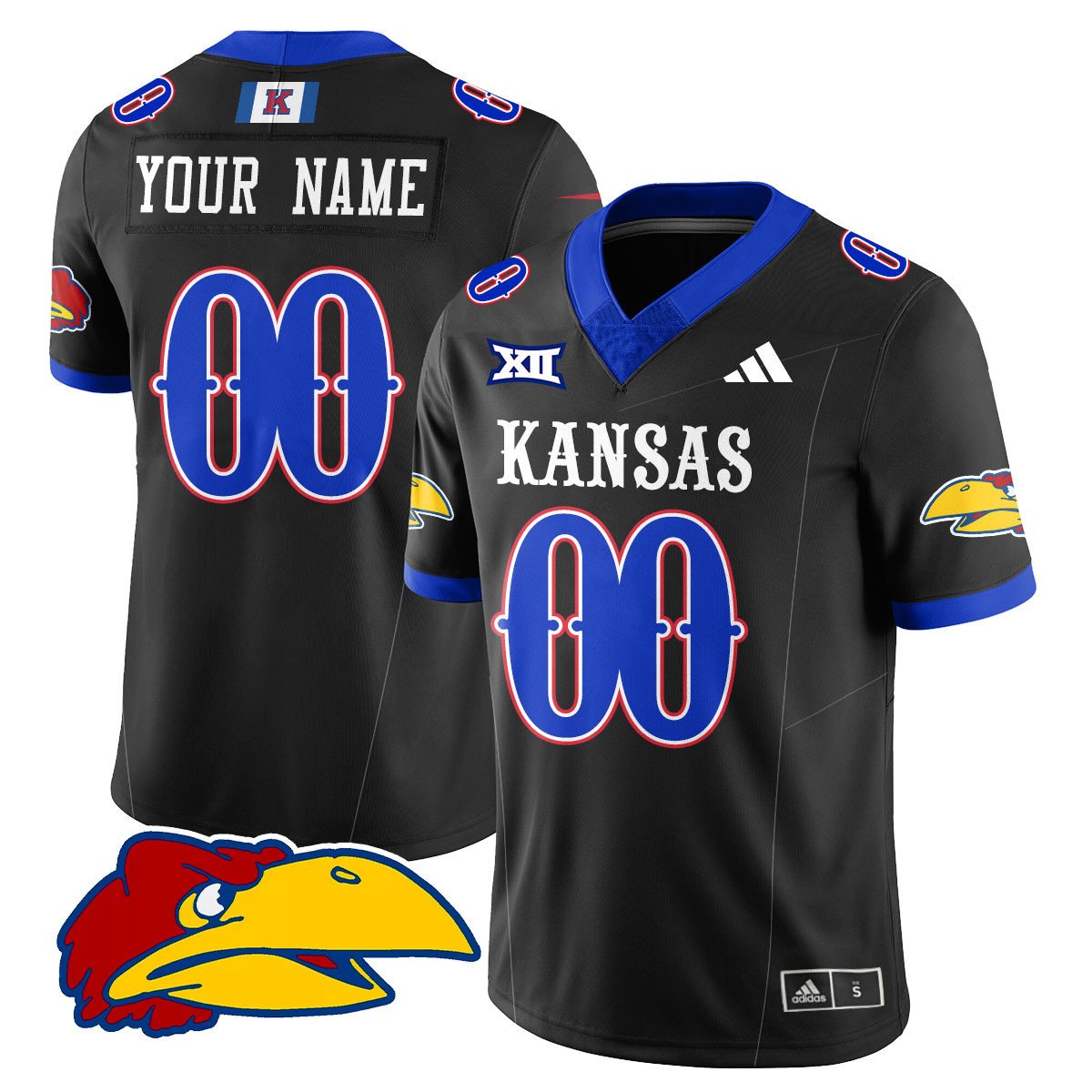 Custom Kansas Jayhawks Football Jersey Name, Number 2025 Limited Stitched