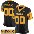 Custom Kennesaw State Owls Jersey 2025 Vapor Limited Stitched