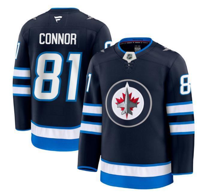 Custom Kyle Connor Jets Jersey - Alternate All Stitched