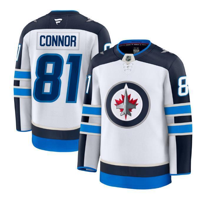 Custom Kyle Connor Jets Jersey - Alternate All Stitched