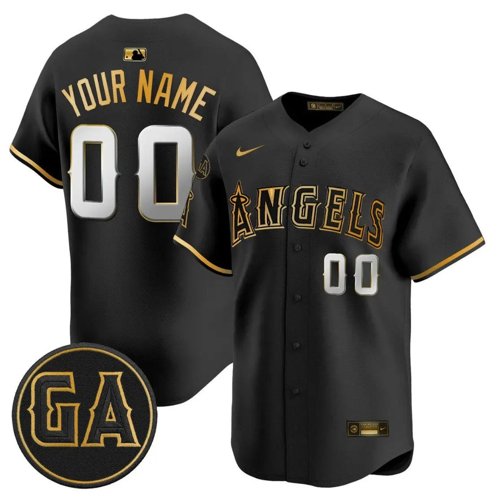 Custom Los Angeles Angels Jersey Garret Anderson Tribute Premier Stitched