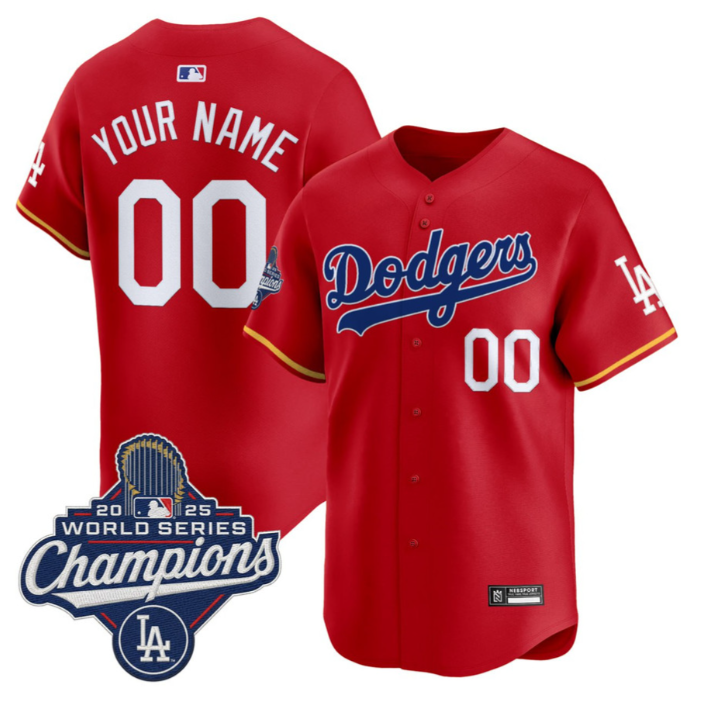 Custom Los Angeles Dodgers Jersey 2025 World Series Champions Stitched
