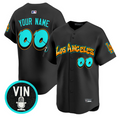 Custom Los Angeles Dodgers Jersey Graffiti Street Style Edition Stitched