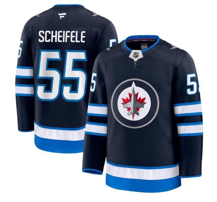 Custom Mark Scheifele Jets Jersey - Alternate  All Stitched
