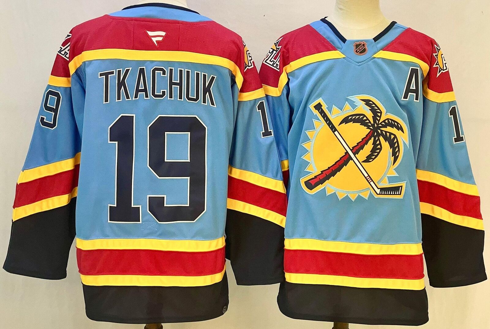 Custom Men Matthew Tkachuk Panthers Light Jersey All Stitched