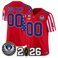 Custom Miami Hurricanes Jersey America 250 Edition 2026 CFP Final Patch Stitched