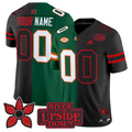 Custom Miami Hurricanes Jersey Upside Down Edition Stitched