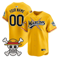 Custom Miami Marlins Jersey Name, Number One Piece Premier Stitched