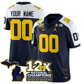 Custom Michigan Wolverines Jersey 12x-Time National Champions Stitched