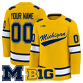 Custom Michigan Wolverines Jersey Name, Number 2025-26 Premium Stitched Maize