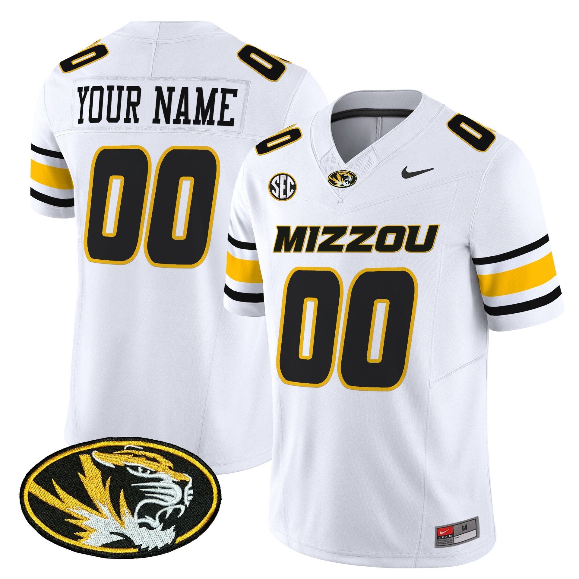 Custom Missouri Tigers Jersey Name, Number 2025 Vapor Limited Stitched