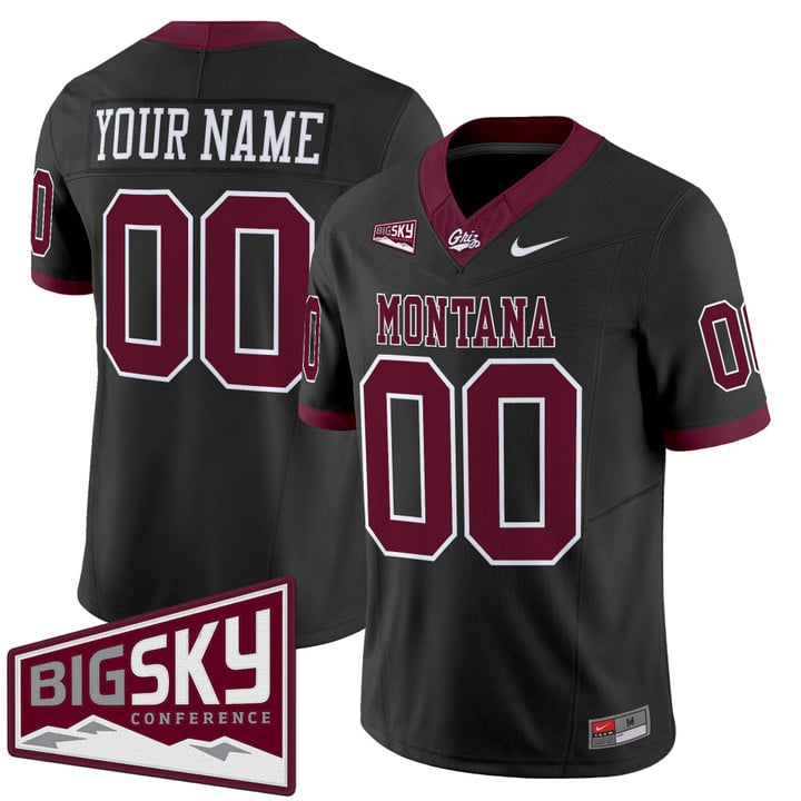Custom Montana Grizzlies Jersey Name, Number 2025 Vapor Stitched