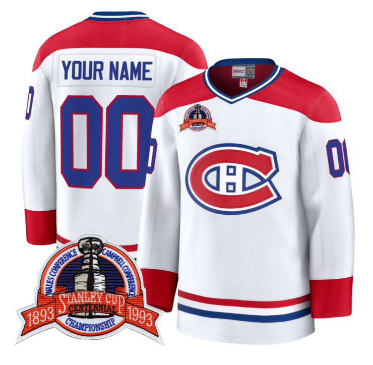 Custom Montreal Canadiens Jersey Name, Number Timeless Premium Stitched 1992