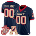 Custom Navy Midshipmen Jersey Name, Number Vapor USMC Premier Stitched