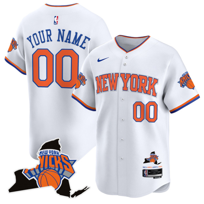Custom New York Knicks Jersey Vapor Limited Baseball Stitched