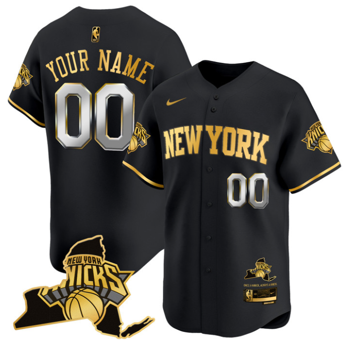 Custom New York Knicks Jersey Vapor Limited Baseball Stitched