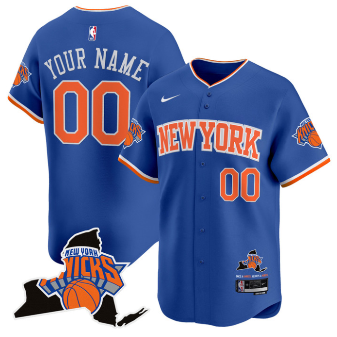Custom New York Knicks Jersey Vapor Limited Baseball Stitched