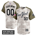 Custom New York Mets Jersey 2025 Armed Forces Day Vapor Stitched