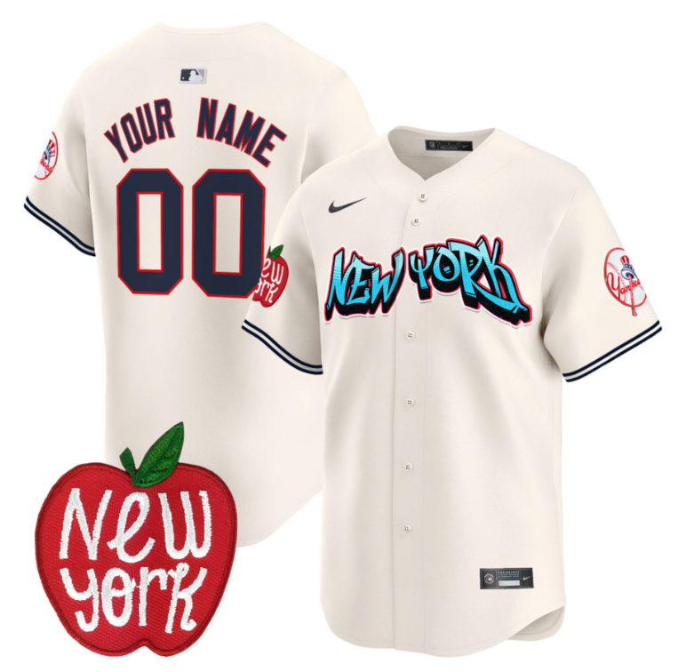 Custom New York Yankees Jersey Apple Patch Vapor Premier Limited All Stitched