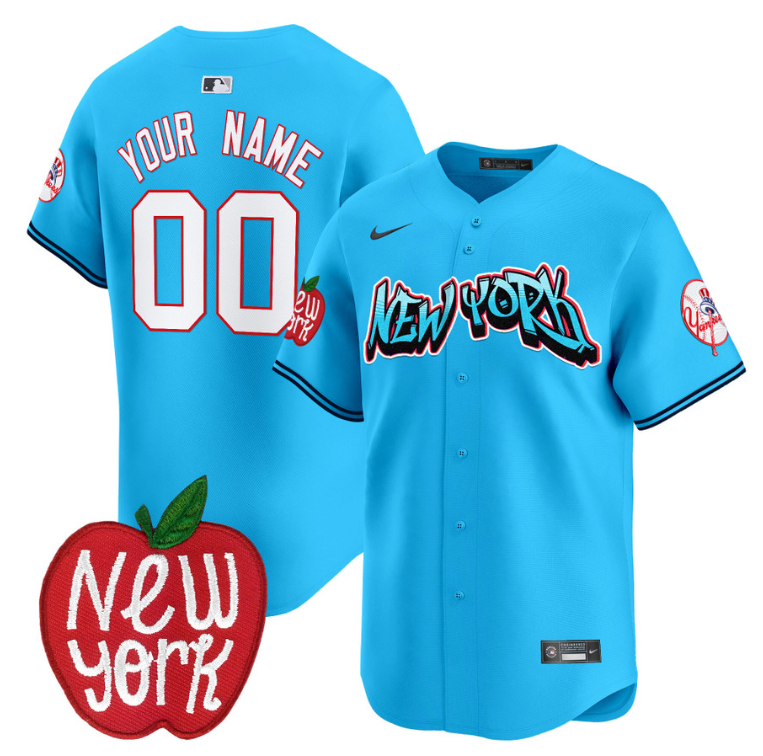 Custom New York Yankees Jersey Apple Patch Vapor Premier Limited All Stitched