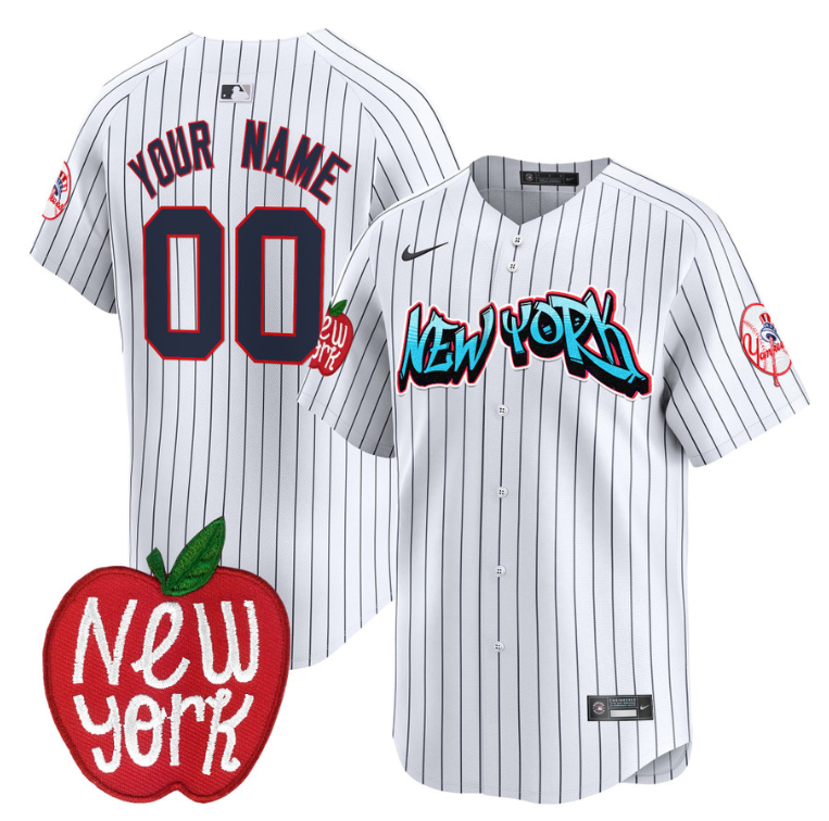 Custom New York Yankees Jersey Apple Patch Vapor Premier Limited All Stitched