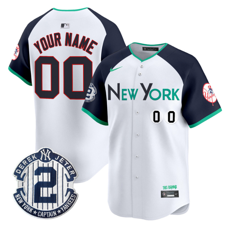 Custom New York Yankees Jersey Apple Patch Vapor Premier Limited All Stitched